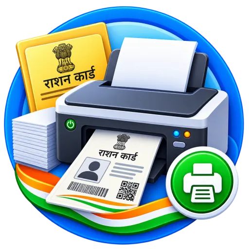 Ration Card PVC Printing & Home Delivery